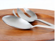 Matt steel salad servers, model Grand Prix