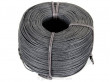Woven Danish paper cord in black. 500 m.