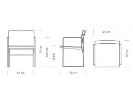 Scandinavian desk chair, model CH 111 