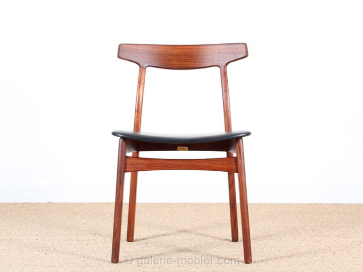 Set of 6 scandinavian chairs in Rio rosewood