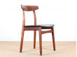 Set of 6 scandinavian chairs in Rio rosewood