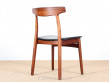 Set of 6 scandinavian chairs in Rio rosewood