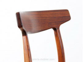 Set of 6 scandinavian chairs in Rio rosewood