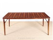 Scandinavian dining table in Rio rosewood 8/12 seats.