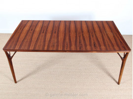 Scandinavian dining table in Rio rosewood 8/12 seats.