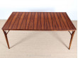 Scandinavian dining table in Rio rosewood 8/12 seats.