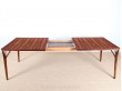 Scandinavian dining table in Rio rosewood 8/12 seats.