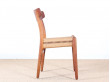 Set of 4 dining chairs in teak and oak, CH 23