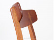 Set of 4 dining chairs in teak and oak, CH 23