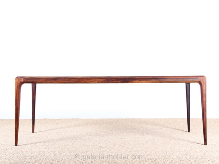 Table basse scandinave en palissandre de Rio 