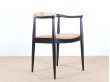 Scandinavian desk chair, vintage copy of The chair by Hans Wegner