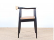 Scandinavian desk chair, vintage copy of The chair by Hans Wegner