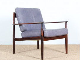 Pair of rosewood armchairs