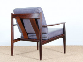 Pair of rosewood armchairs