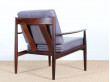 Pair of rosewood armchairs