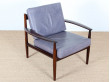 Pair of rosewood armchairs