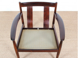 Pair of rosewood armchairs