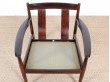 Pair of rosewood armchairs