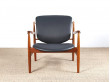 Fauteuil scandinave en teck modèle 136 