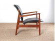 Scandinavian teak armchair model 136, designed by Finn Juhl