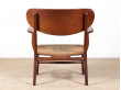 Scandinavian oak armchair CH-22, designed by Hans J. Wegner 