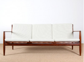 banquette scandinave en teak 