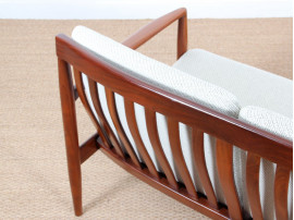 banquette scandinave en teak 