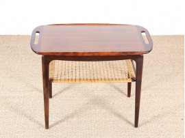 Scandinavian occasional table in Rio rosewood, designed by Johannes Andersen