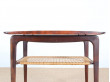 Scandinavian occasional table in Rio rosewood, designed by Johannes Andersen