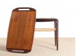 Scandinavian occasional table in Rio rosewood, designed by Johannes Andersen