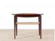 Scandinavian occasional table in Rio rosewood, designed by Johannes Andersen