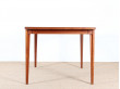 Scandinavian extendable dining table in teak 4/8 seats