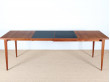 Scandinavian extendable dining table in teak 4/8 seats