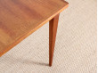 Scandinavian extendable dining table in teak 4/8 seats