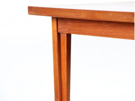 Scandinavian extendable dining table in teak 4/8 seats