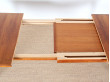 Scandinavian extendable dining table in teak 4/8 seats