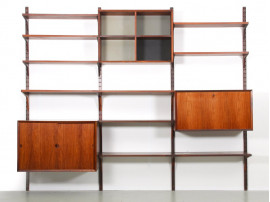 Scandinavian wall system Cado in Rio rosewood