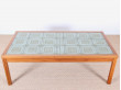 Occasional table in teak and ceramic tiles designed by Gorm Lindum Christensen