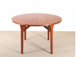 table de repas scandinave ronde en teck Henning Kjaernulf