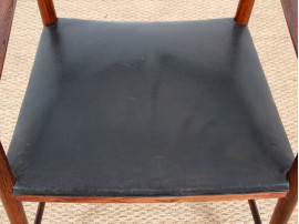 Rosewood desk chair designed by Helge Vestergaard Jensen 