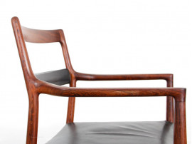 Rosewood desk chair designed by Helge Vestergaard Jensen 