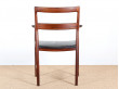 Rosewood desk chair designed by Helge Vestergaard Jensen 