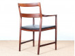 Rosewood desk chair designed by Helge Vestergaard Jensen 