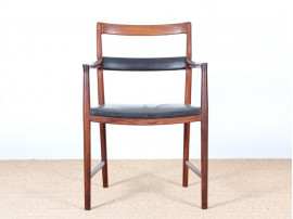 Rosewood desk chair designed by Helge Vestergaard Jensen 