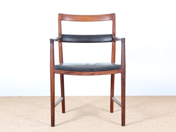 Rosewood desk chair designed by Helge Vestergaard Jensen 