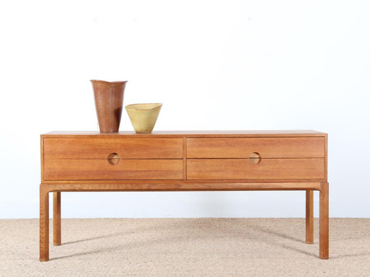 Scandinavian oak chest of drawers