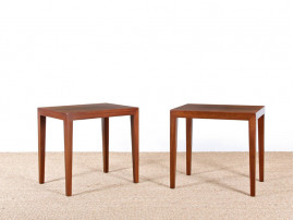 Pair of coffee / occasional tables in Rio rosewood 