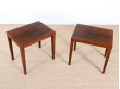 Pair of coffee / occasional tables in Rio rosewood 