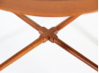 table de lampe scandinave en acajou