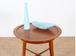 table de lampe scandinave en acajou